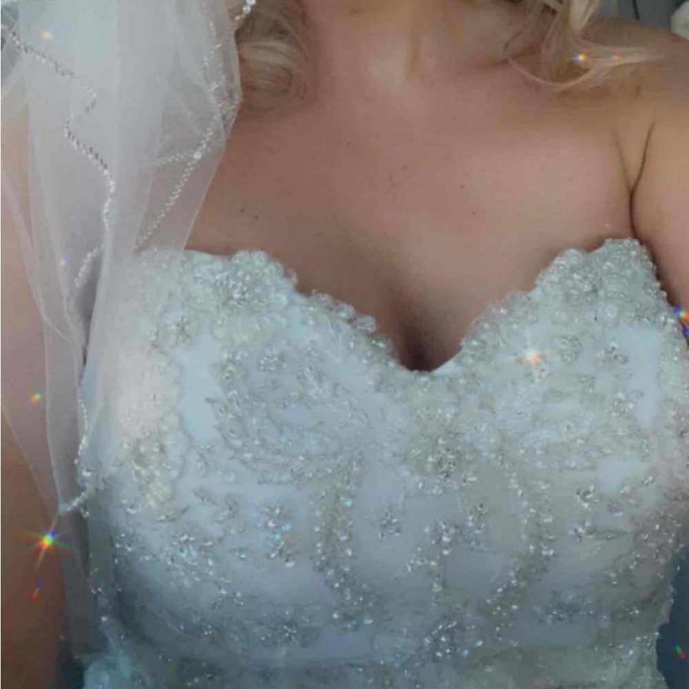 Wedding Dress :David Tutera ~  Mon Cheri Cielo 115225 designer wedding dress